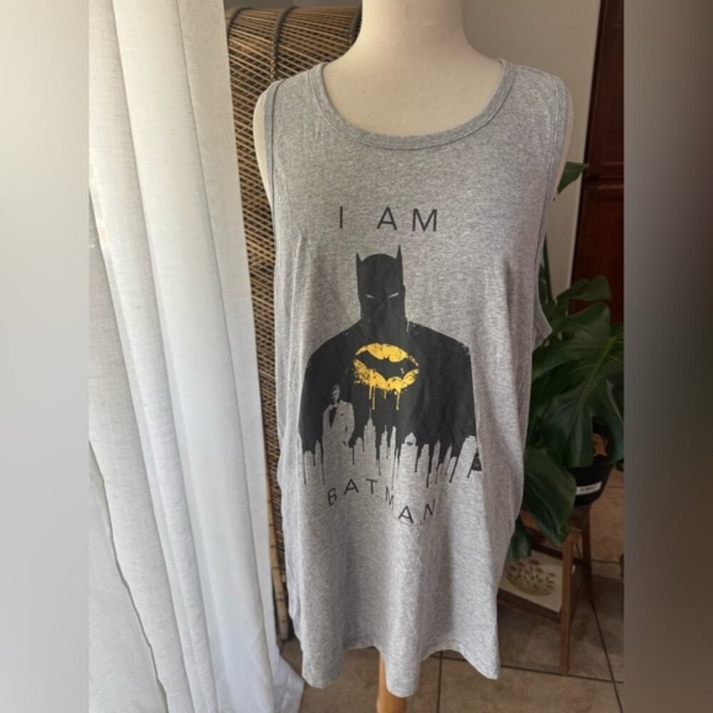 Gray‎ Batman Graphic Tank Top